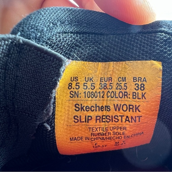 Skechers Work Sudler Colobus SR Slip Resistant Womens Slip On Loafer Shoe Sz 8.5 - Picture 6 of 9